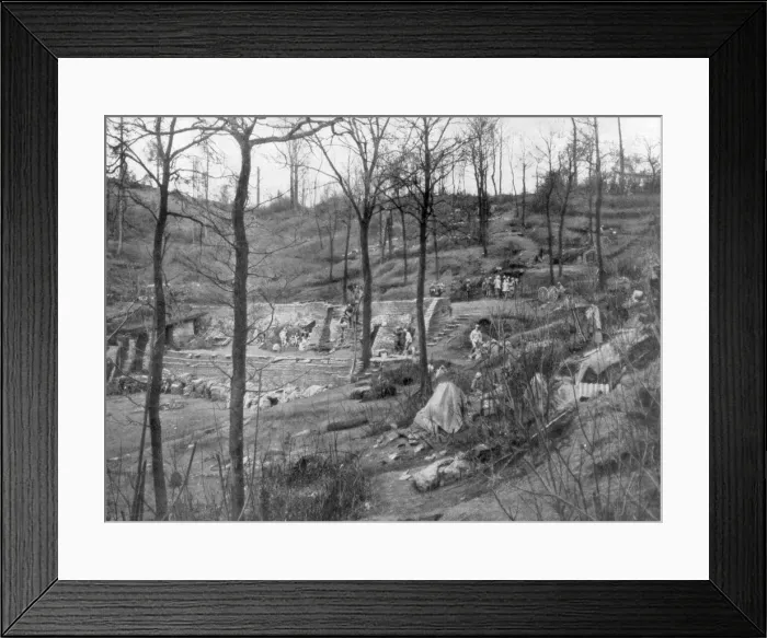 Framed Print : Allied command post on Mount Kemmel near Ypres, Belgium, 23 April 1918