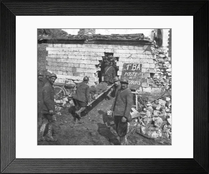 Framed Print : French field hospital near Moreuil, Picardy, France, 1918 Framed Print : French field hospital near Moreuil, Picardy, France, 1918