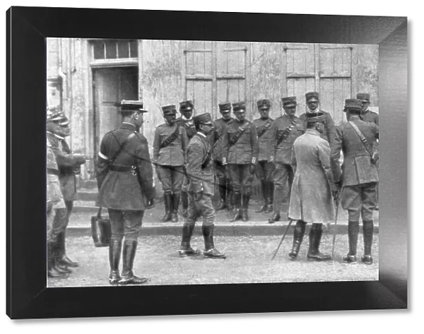 The presentation of General Franchet d Esperey to an Italian envoy to France, Champagne, (1926)