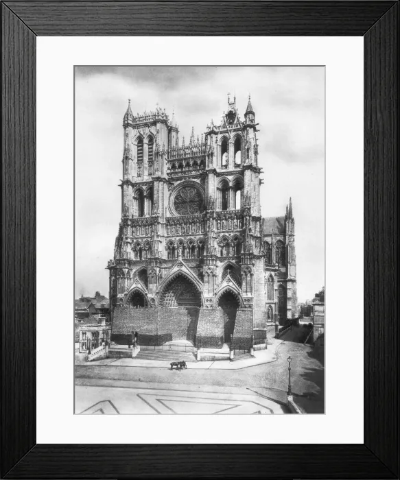 Framed Print : Amiens Cathedral, Picardy, France, 1918 Framed Print : Amiens Cathedral, Picardy, France, 1918