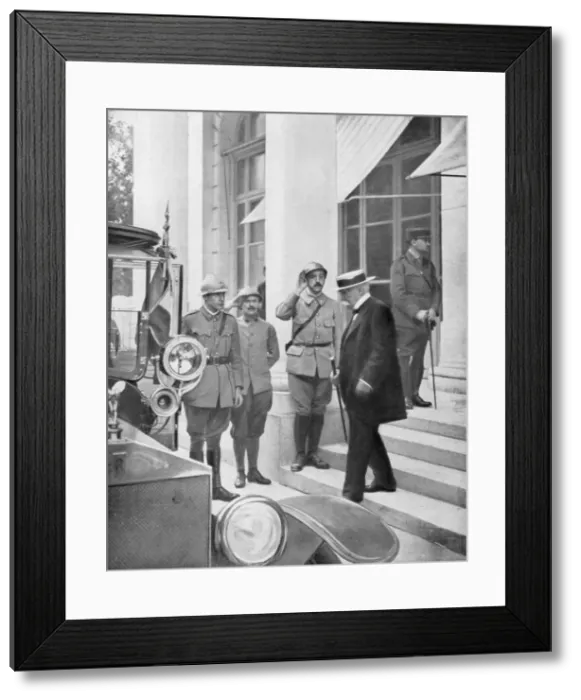 Framed Print : French Prime Minister Georges Clemenceau in Versailles, France 3 June 1918 Framed Print : French Prime Minister Georges Clemenceau in Versailles, France 3 June 1918