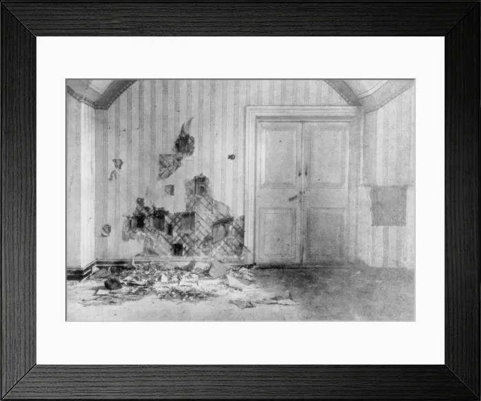 Framed Print : Room where Tsar Nicholas II and his family were executed, Yekaterinburg, Russia, July 17 1918 Framed Print : Room where Tsar Nicholas II and his family were executed, Yekaterinburg, Russia, July 17 1918