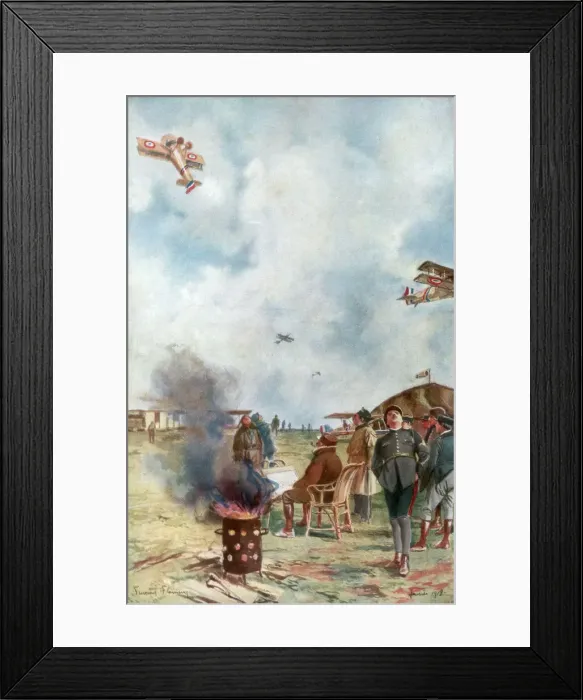 Framed Print : An Inversion a Little Close to the Ground, 1918, (1926). Artist: Francois Flameng Framed Print : An Inversion a Little Close to the Ground, 1918, (1926). Artist: Francois Flameng