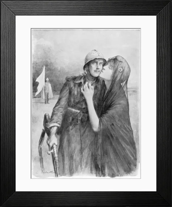 Framed Print : Merci!, c1918, (1926). Artist: L Sabattier Framed Print : Merci!, c1918, (1926). Artist: L Sabattier