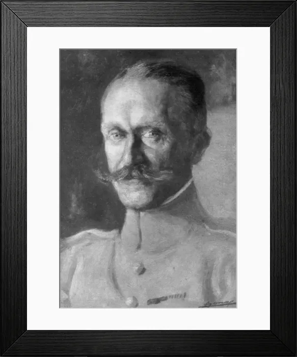 Framed Print : General Duval, head of the French air force, 1918 Framed Print : General Duval, head of the French air force, 1918