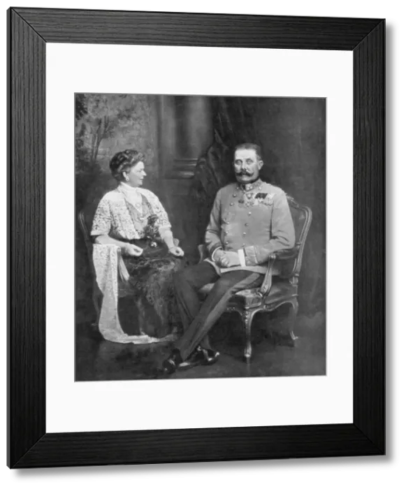 Framed Print : Archduke Franz Ferdinand of Austria and the Sophie, Duchess of Hohenberg, 1914, (1926) Framed Print : Archduke Franz Ferdinand of Austria and the Sophie, Duchess of Hohenberg, 1914, (1926)