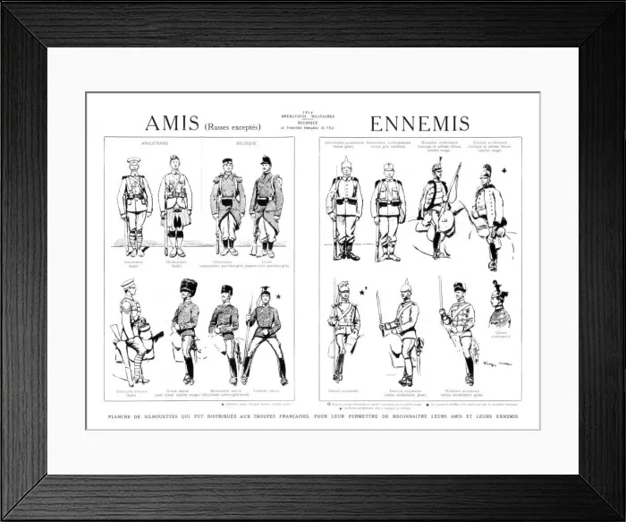 Framed Print : Friends and Enemies, 1914 Framed Print : Friends and Enemies, 1914