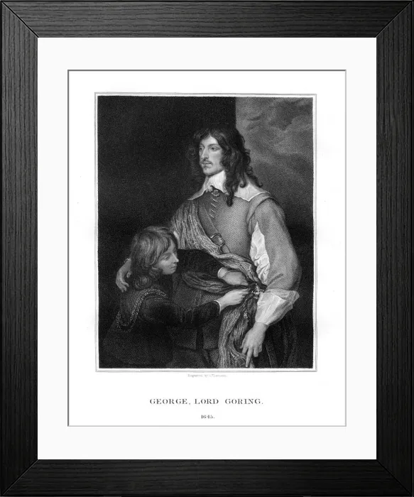 Framed Print : George Goring, Lord Goring, English Royalist soldier, (1827). Artist: J Thomson