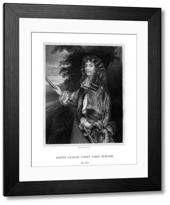 Framed Print : David Leslie, Lord Newark, Scottish cavalry officer, (1827). Artist: E Scriven Framed Print : David Leslie, Lord Newark, Scottish cavalry officer, (1827). Artist: E Scriven