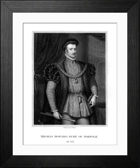 Framed Print : Thomas Howard, 4th Duke of Norfolk and 1st Earl of Southampton, (1829). Artist: W Holl