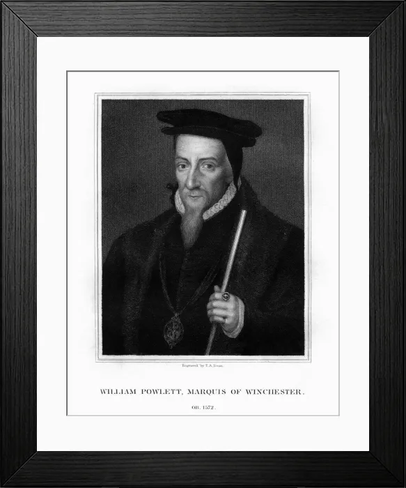 Framed Print : William Paulet, 1st Marquess of Winchester, English statesman, (1828). Artist: TA Dean Framed Print : William Paulet, 1st Marquess of Winchester, English statesman, (1828). Artist: TA Dean