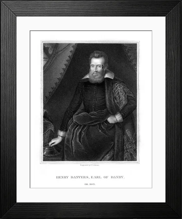 Framed Print : Henry Danvers, Earl of Danby, (1828). Artist: J Cochran Framed Print : Henry Danvers, Earl of Danby, (1828). Artist: J Cochran