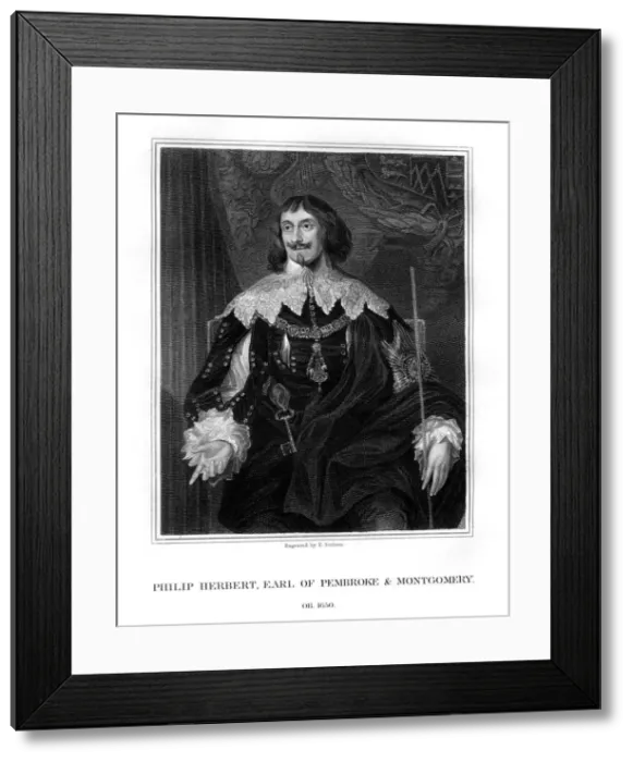 Framed Print : Philip Herbert, 4th Earl of Pembroke, courtier and politician, (1828). Artist: E Scriven Framed Print : Philip Herbert, 4th Earl of Pembroke, courtier and politician, (1828). Artist: E Scriven
