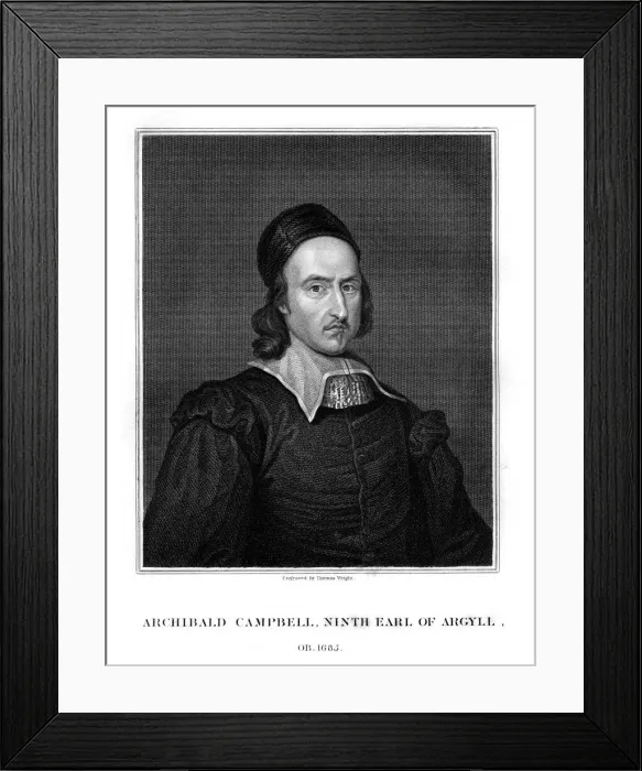 Framed Print : Archibald Campbell, 9th Earl of Argyll, statesman, (1828). Artist: Thomas Wright Framed Print : Archibald Campbell, 9th Earl of Argyll, statesman, (1828). Artist: Thomas Wright