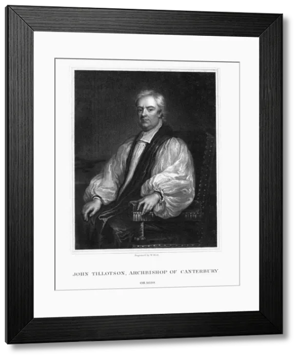 Framed Print : John Tillotson, Archbishop of Canterbury, (1832). Artist: W Holl Framed Print : John Tillotson, Archbishop of Canterbury, (1832). Artist: W Holl