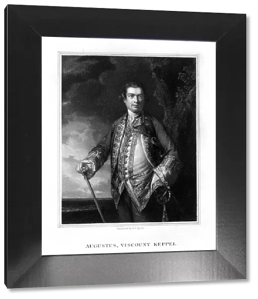 Augustus Keppel, 1st Viscount Keppel, British admiral, (1833). Artist: Henry Thomas Ryall