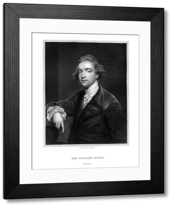 Framed Print : Sir William Jones, English orientalist, philologist and jurist, (1832). Artist: J Cochran Framed Print : Sir William Jones, English orientalist, philologist and jurist, (1832). Artist: J Cochran
