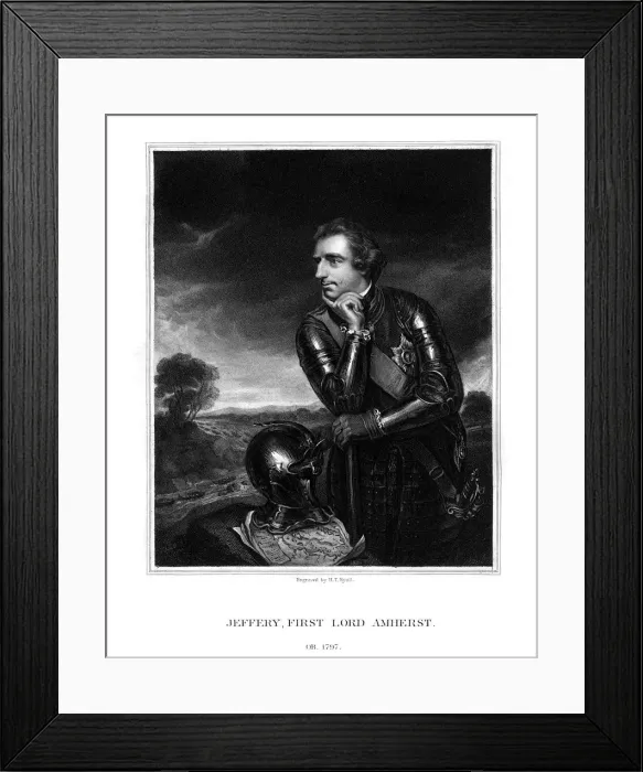 Framed Print : Jeffery Amherst, 1st Baron Amherst, Commander-in-Chief of the British Army, (1832). Artist: Henry Thomas Ryall Framed Print : Jeffery Amherst, 1st Baron Amherst, Commander-in-Chief of the British Army, (1832). Artist: Henry Thomas Ryall