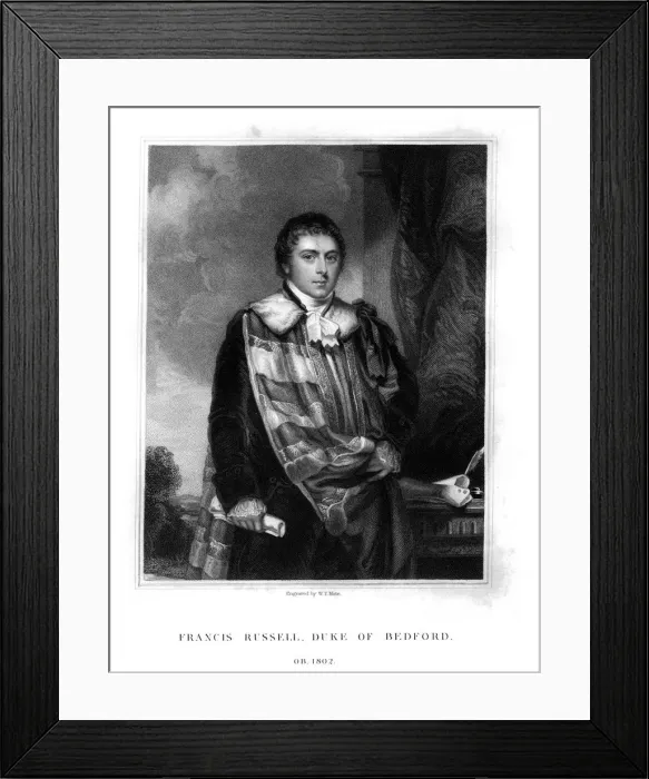Framed Print : Francis Russell, 5th Duke of Bedford, 1834. Artist: WT Mote Framed Print : Francis Russell, 5th Duke of Bedford, 1834. Artist: WT Mote