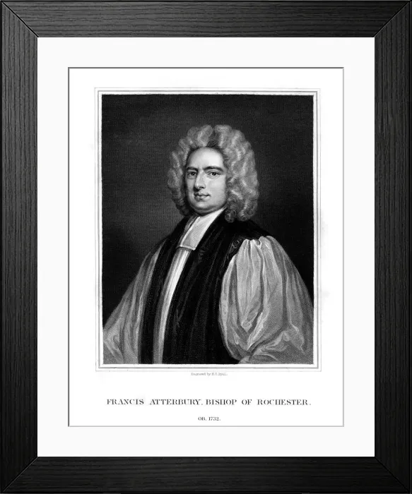 Framed Print : Francis Atterbury, Bishop of Rochester, (1831). Artist: Henry Thomas Ryall Framed Print : Francis Atterbury, Bishop of Rochester, (1831). Artist: Henry Thomas Ryall