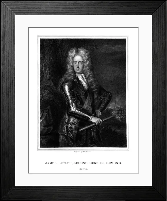 Framed Print : James Butler, 2nd Duke of Ormonde, Irish statesman and soldier, (1831). Artist: H Robinson Framed Print : James Butler, 2nd Duke of Ormonde, Irish statesman and soldier, (1831). Artist: H Robinson