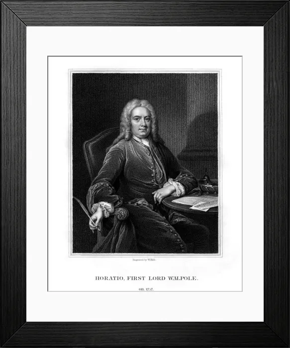 Framed Print : Horatio Walpole, 1st Baron Walpole of Wolterton, English diplomat and politician, (1831). Artist: W Holl Framed Print : Horatio Walpole, 1st Baron Walpole of Wolterton, English diplomat and politician, (1831). Artist: W Holl