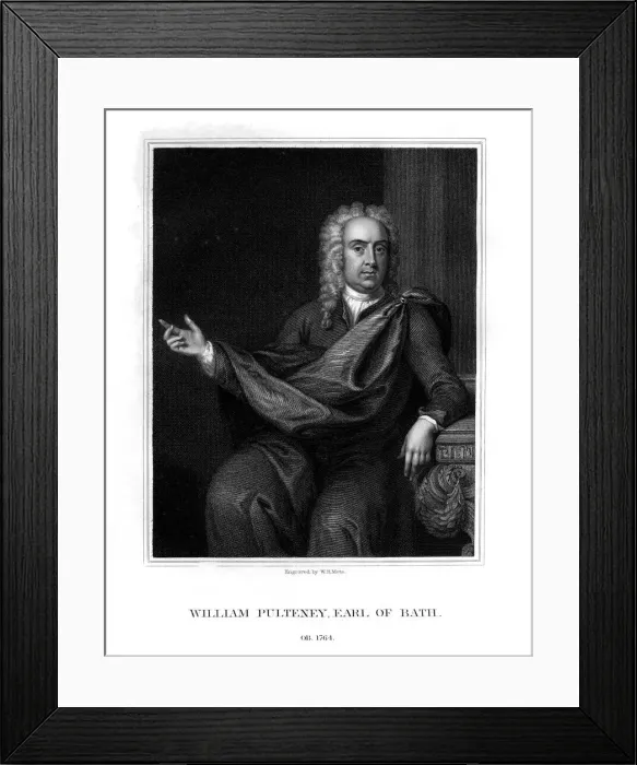 Framed Print : William Pulteney, 1st Earl of Bath, English politician, (1832). Artist: WT Mote Framed Print : William Pulteney, 1st Earl of Bath, English politician, (1832). Artist: WT Mote