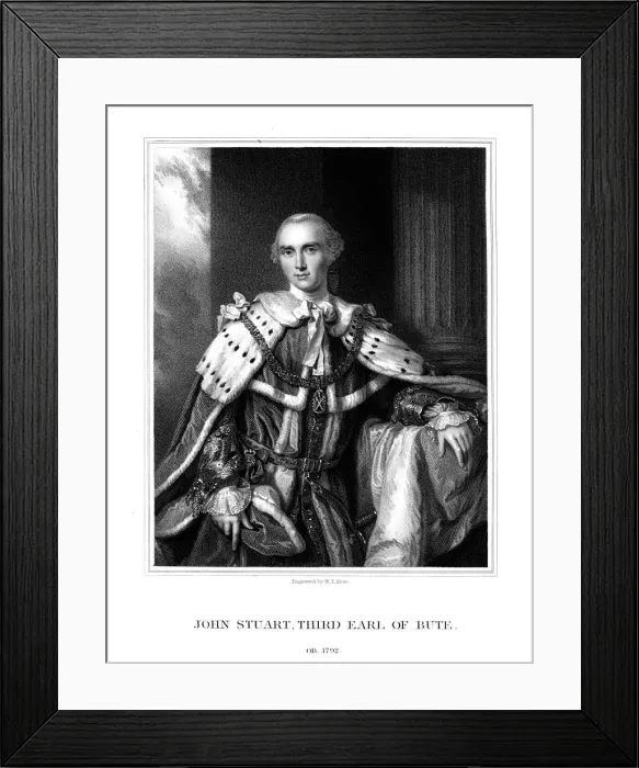 Framed Print : John Stuart, 3rd Earl of Bute, British Prime Minister, (1831). Artist: WT Mote Framed Print : John Stuart, 3rd Earl of Bute, British Prime Minister, (1831). Artist: WT Mote