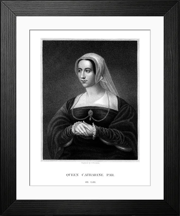 Framed Print : Catherine Parr, Queen Consort of Henry VIII, (1823). Artist:s Freeman Framed Print : Catherine Parr, Queen Consort of Henry VIII, (1823). Artist:s Freeman