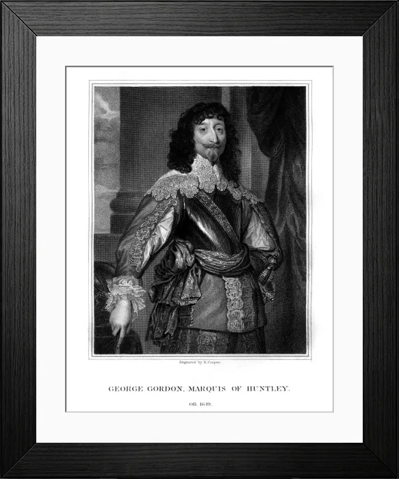 Framed Print : George Gordon, 2nd Marquess of Huntly, (1823). Artist: R Cooper Framed Print : George Gordon, 2nd Marquess of Huntly, (1823). Artist: R Cooper