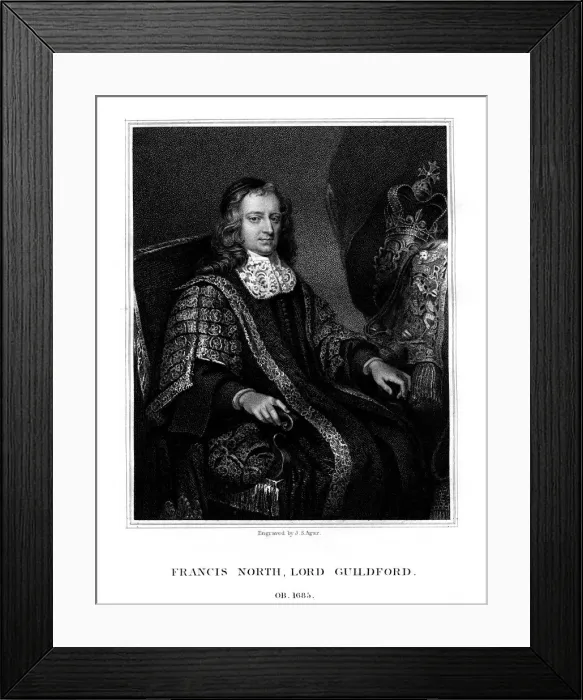 Framed Print : Francis North, 1st Baron Guilford, (1823). Artist: John Samuel Agar Framed Print : Francis North, 1st Baron Guilford, (1823). Artist: John Samuel Agar