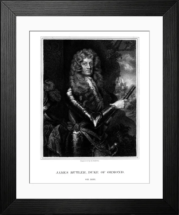 Framed Print : James Butler, 1st Duke of Ormonde, Anglo-Irish statesman and soldier, (1824). Artist: E Scriven Framed Print : James Butler, 1st Duke of Ormonde, Anglo-Irish statesman and soldier, (1824). Artist: E Scriven