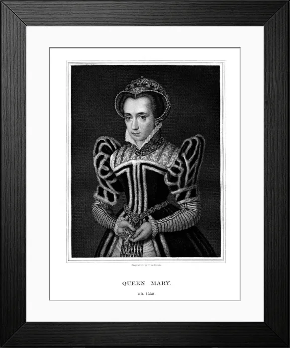Framed Print : Queen Maria of Austria, (1827). Artist: TA Dean Framed Print : Queen Maria of Austria, (1827). Artist: TA Dean