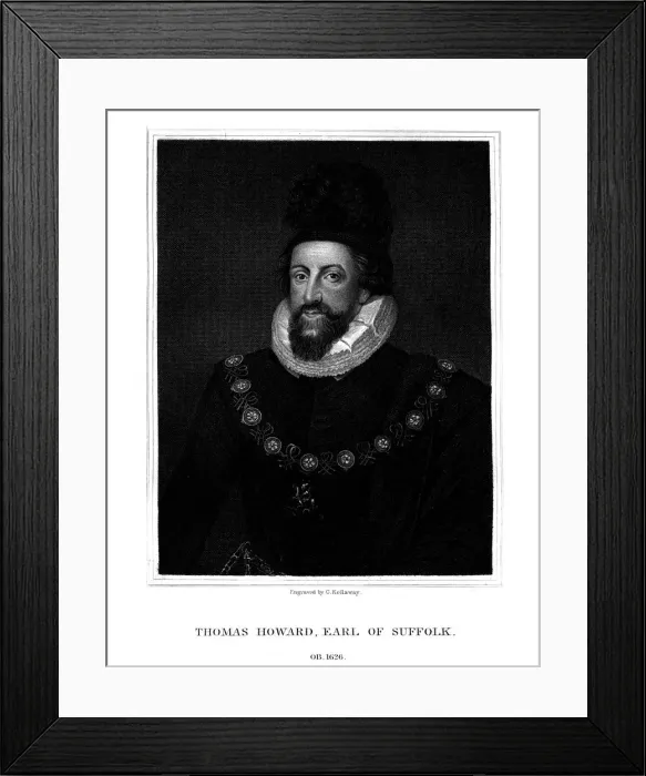 Framed Print : Admiral Thomas Howard, 1st Earl of Suffolk, (1825). Artist: G Kellaway Framed Print : Admiral Thomas Howard, 1st Earl of Suffolk, (1825). Artist: G Kellaway