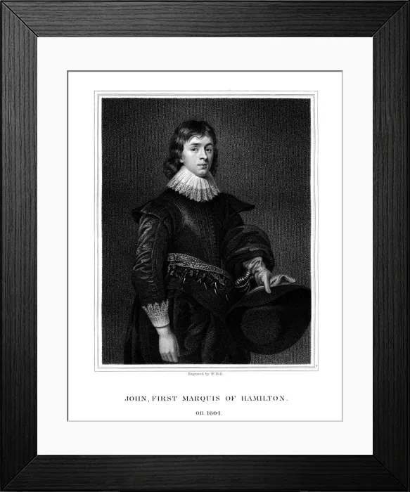 Framed Print : John Hamilton, 1st Marquess of Hamilton, (1825). Artist: W Holl Framed Print : John Hamilton, 1st Marquess of Hamilton, (1825). Artist: W Holl