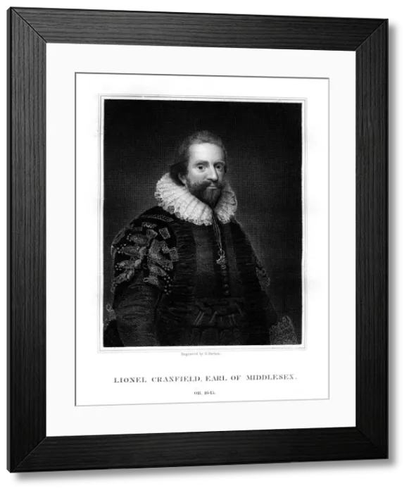 Framed Print : Lionel Cranfield, 1st Earl of Middlesex, (1824). Artist: G Parker