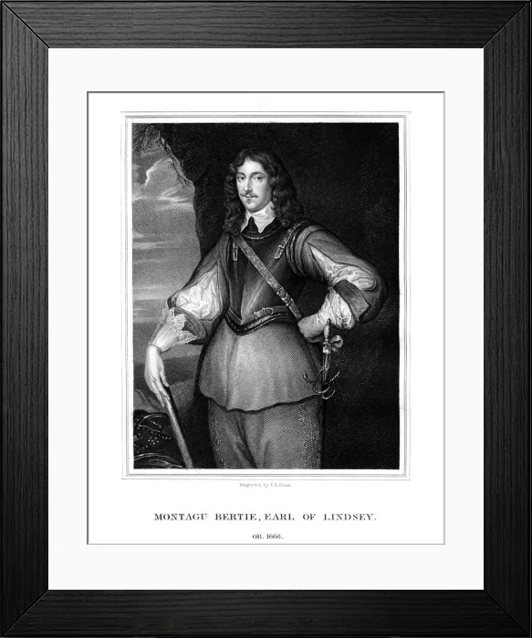 Framed Print : Montagu Bertie, 2nd Earl of Lindsey, (1826). Artist: TA Dean Framed Print : Montagu Bertie, 2nd Earl of Lindsey, (1826). Artist: TA Dean