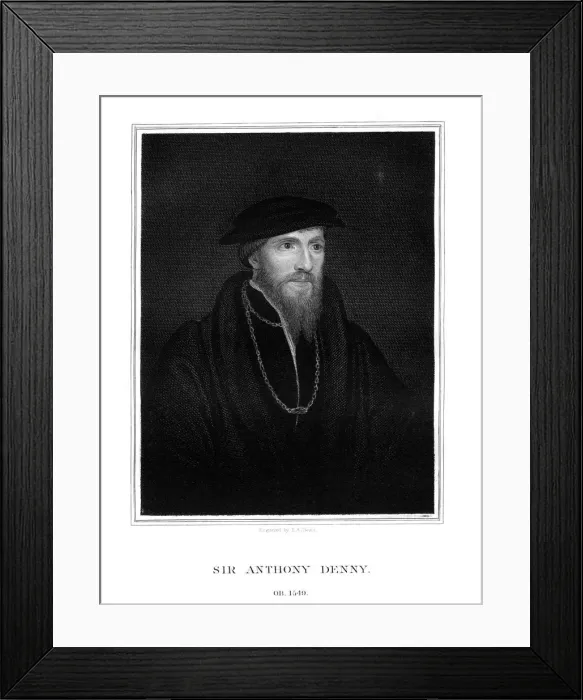Framed Print : Sir Anthony Denny, courtier of Henry VIII, (1827). Artist: TA Dean Framed Print : Sir Anthony Denny, courtier of Henry VIII, (1827). Artist: TA Dean