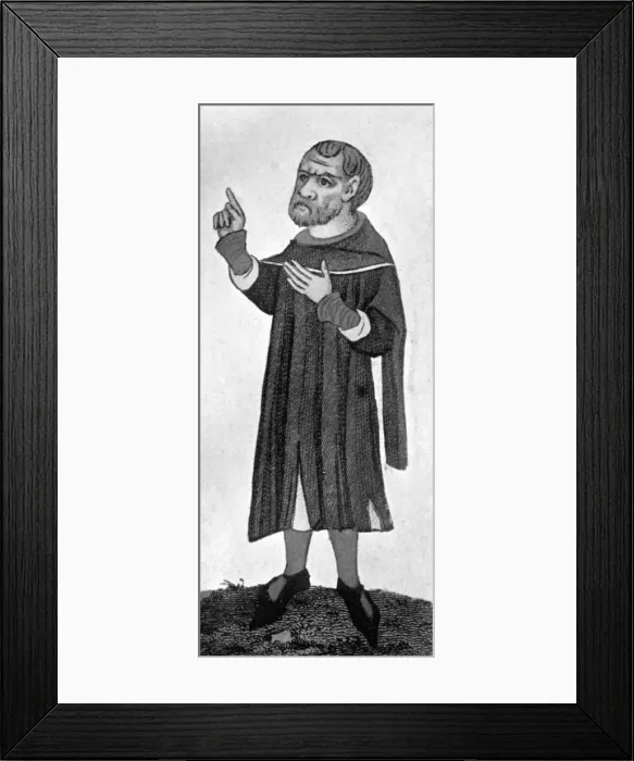 Framed Print : Alan Strayler, artist, late 14th century, (1910)