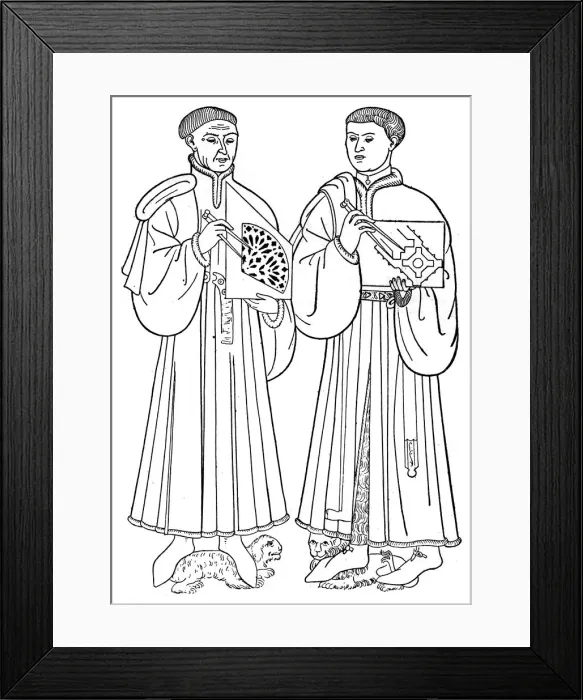 Framed Print : The architects of the Church of St Ouen, Rouen, c1440, (1910) Framed Print : The architects of the Church of St Ouen, Rouen, c1440, (1910)