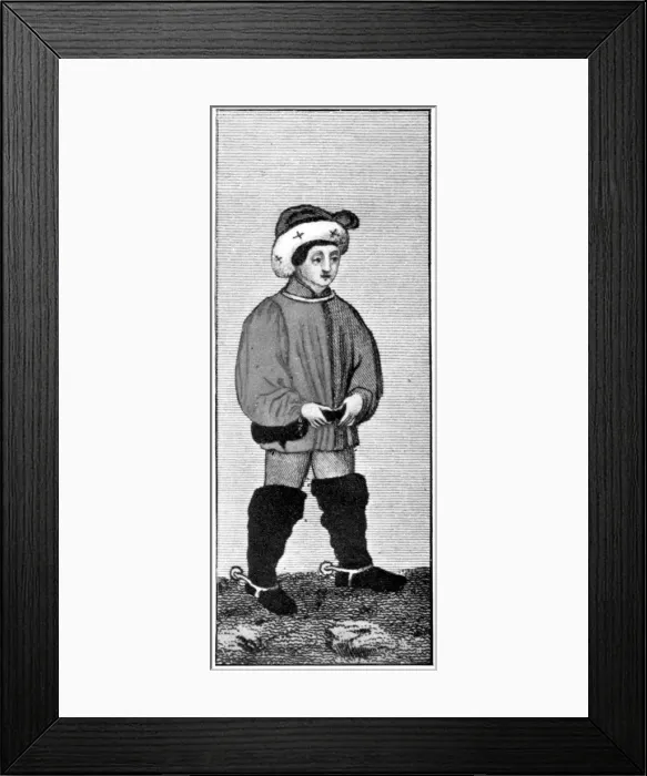 Framed Print : Riding habit, 15th century, (1910)
