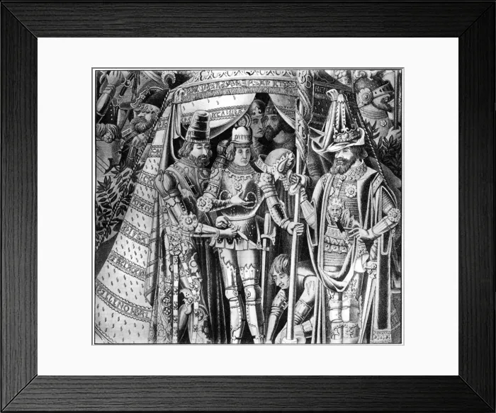 Framed Print : Male headgear, 15th century, (1910) Framed Print : Male headgear, 15th century, (1910)