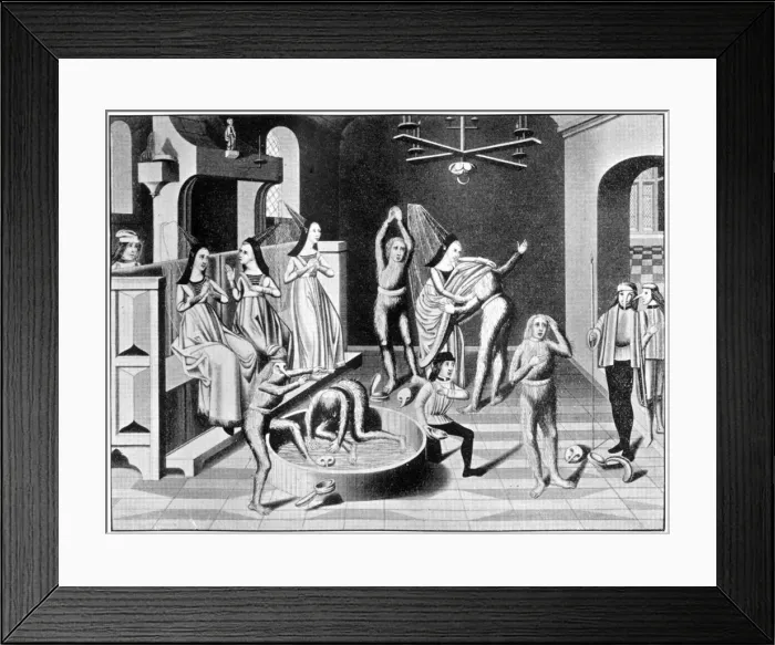 Framed Print : Masque of Charles VI of France, c1480, (1910) Framed Print : Masque of Charles VI of France, c1480, (1910)