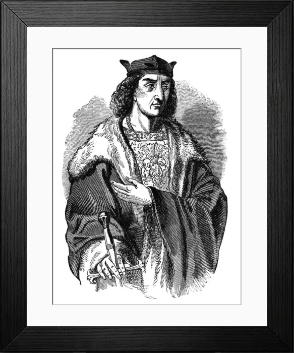 Framed Print : Henry VII, late 15th century, (1910) Framed Print : Henry VII, late 15th century, (1910)