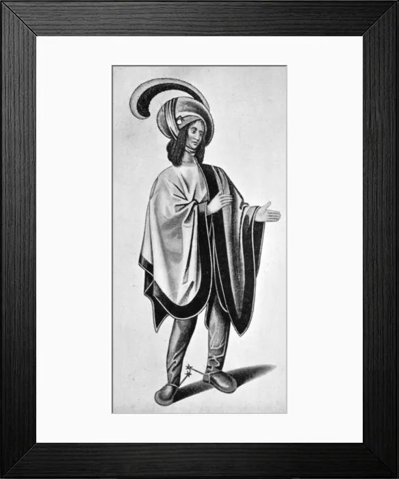 Framed Print : Head-gear, late 15th-early 16th century, (1910) Framed Print : Head-gear, late 15th-early 16th century, (1910)