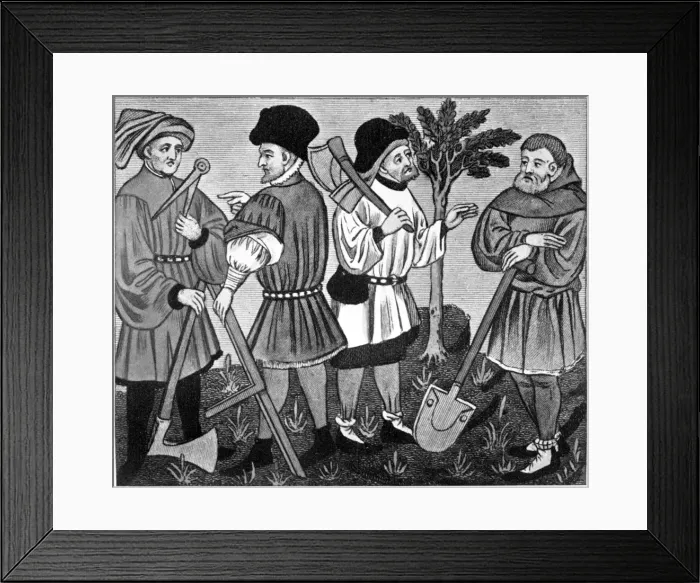 Framed Print : Artificers, 15th century, (1910) Framed Print : Artificers, 15th century, (1910)