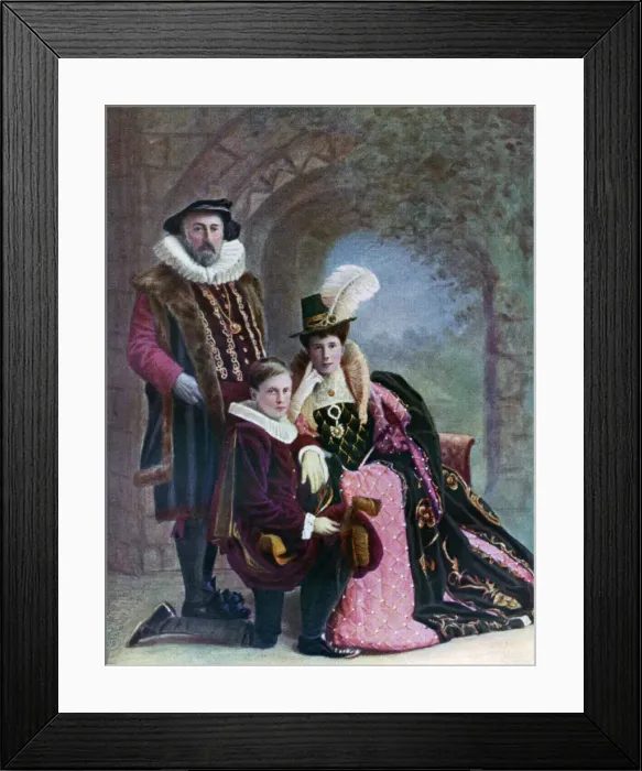 Framed Print : Elizabethan costume, c1572, (1910) Framed Print : Elizabethan costume, c1572, (1910)
