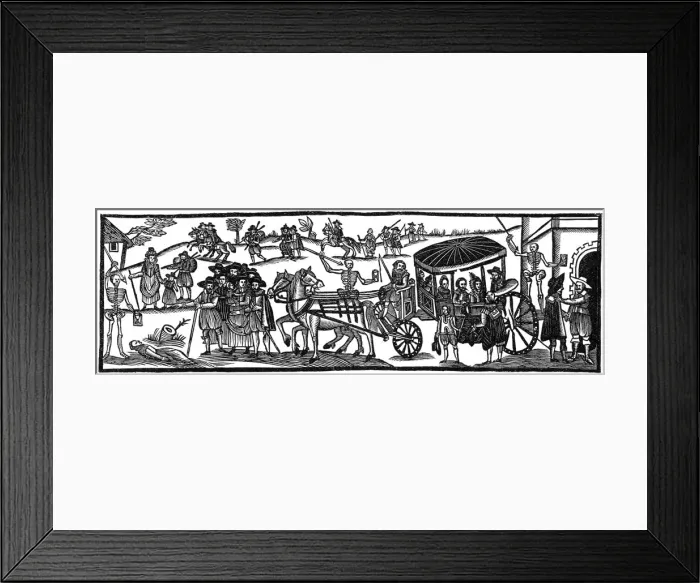 Framed Print : The plague: flight to the country, 1630, (1910) Framed Print : The plague: flight to the country, 1630, (1910)