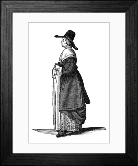 Framed Print : English tradesmans wife, 1649, (1910) Framed Print : English tradesmans wife, 1649, (1910)