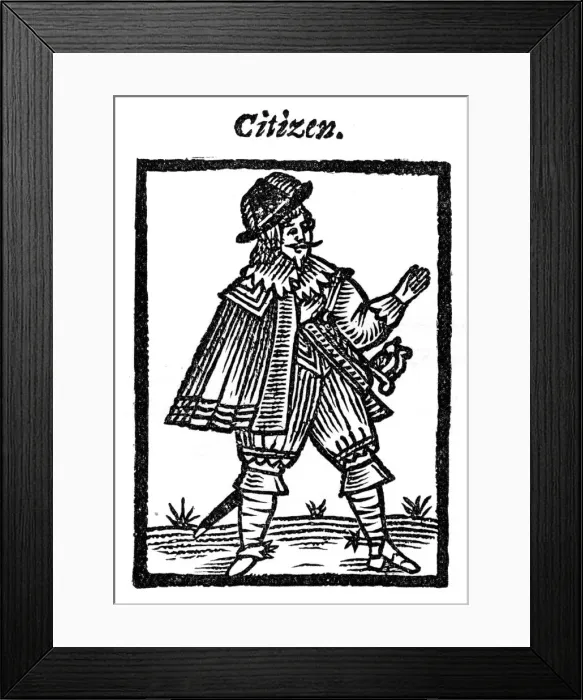 Framed Print : Citizen, 1641, (1910) Framed Print : Citizen, 1641, (1910)